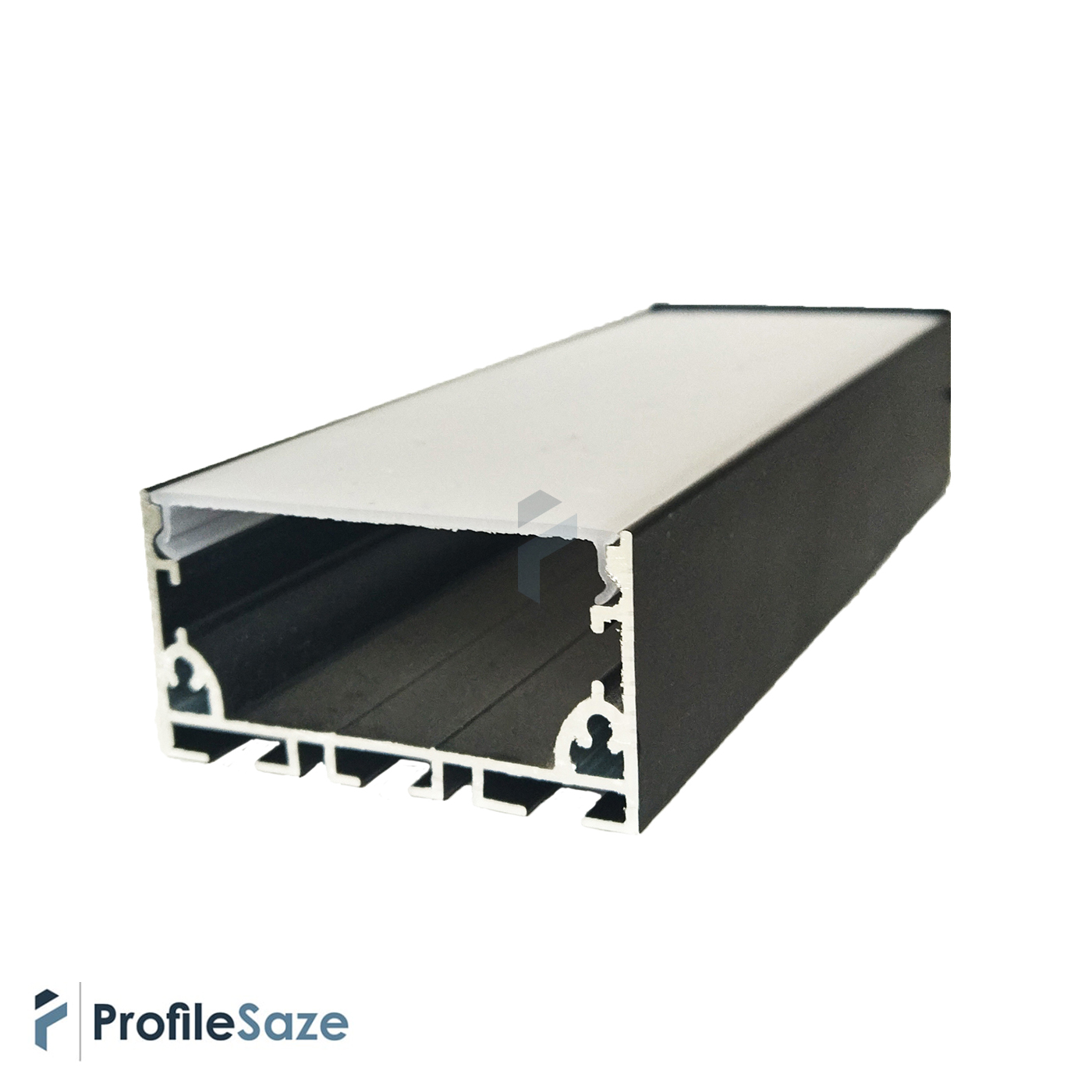 پروفیل نور خطی آلومینیومی 5 سانتی بدون لبه کد L50B مشکی + دیفیوزر رایگان