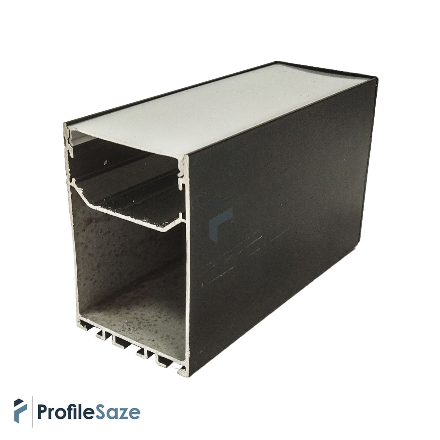 پروفیل نور خطی آلومینیومی 60 × 90 کد L69B مشکی + دیفیوزر رایگان