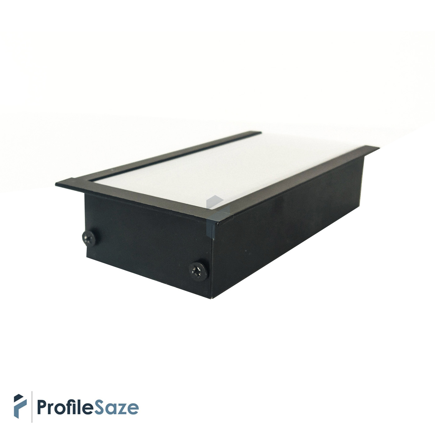 پروفیل نور خطی آلومینیومی 5 سانتی لبه دار کد L51B مشکی + دیفیوزر رایگان
