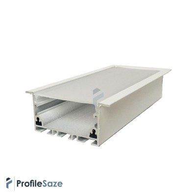 پروفیل نور خطی آلومینیومی 5 سانتی لبه دار کد L51W سفید + دیفیوزر رایگان