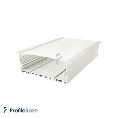 پروفیل نور خطی آلومینیومی 10 سانتی لبه دار کد L10W سفید + دیفیوزر رایگان